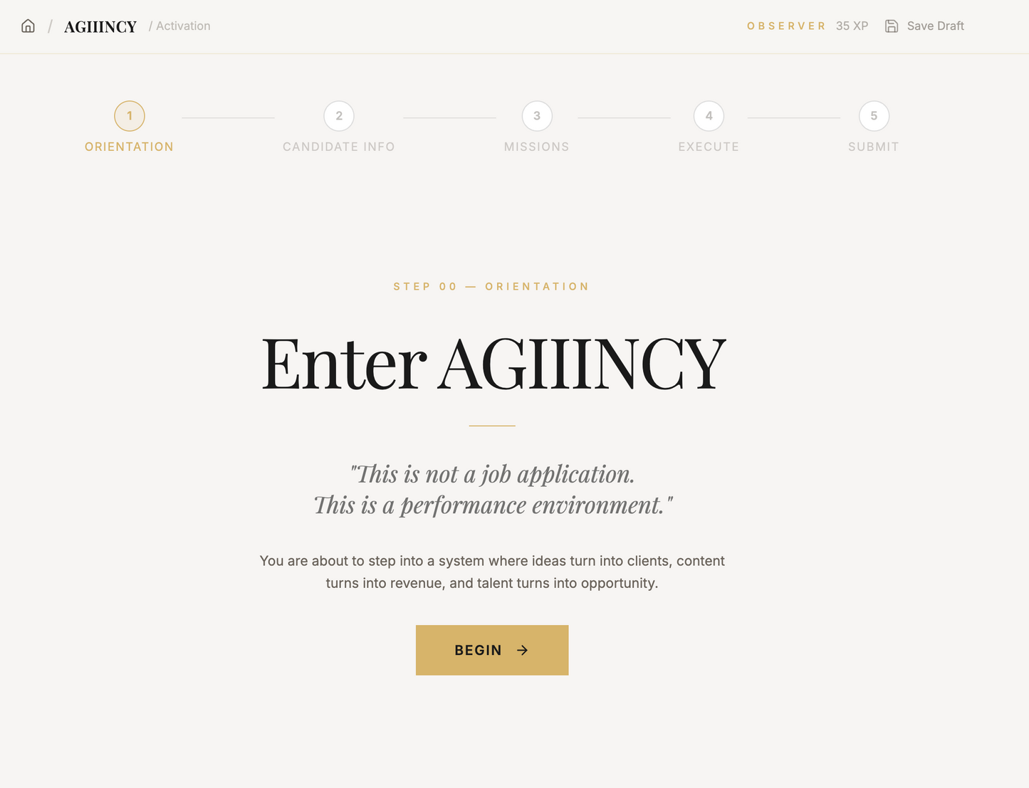 AGIIINCY Hiring Portal Build