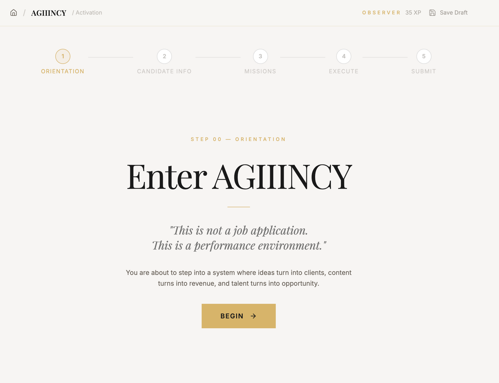 AGIIINCY Hiring Portal Build