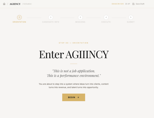 AGIIINCY Hiring Portal Build